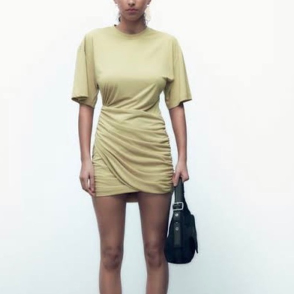 NWT Zara Draped Dress
